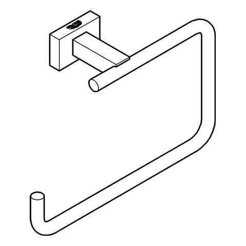 Grohe Essentials Cube Handtuchring 40510_1, Metall chrom Grohe Essentials Cube Handtuchring 40510_1, Metall chrom