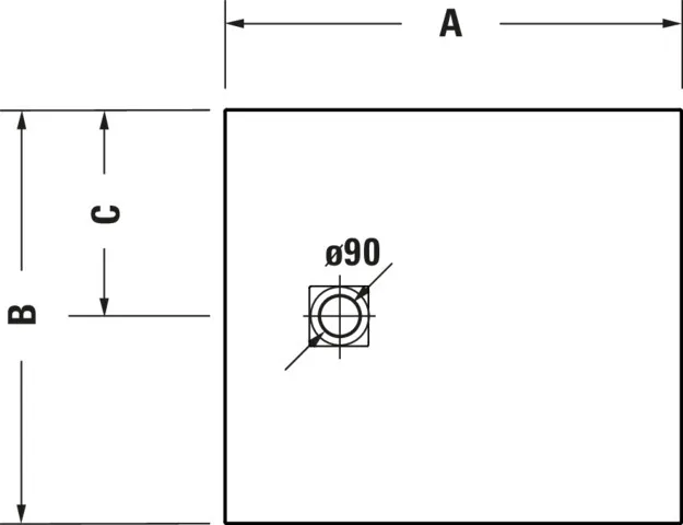 Duravit rechteck Duschwanne „Sustano“ 120 × 100 cm in Hellgrau Matt