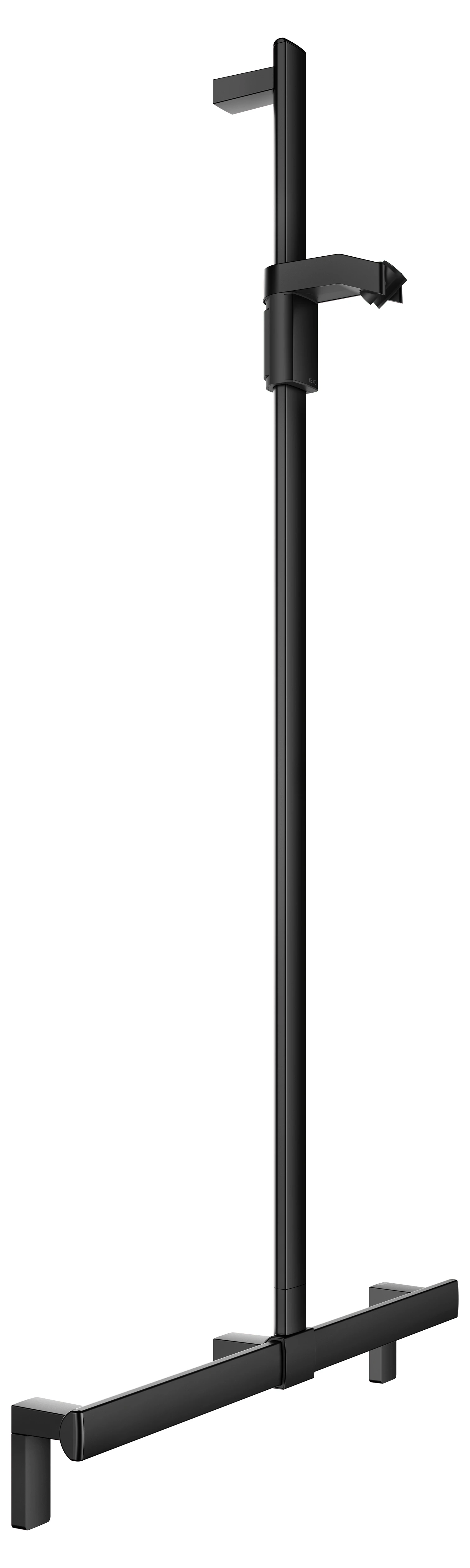 KEUCO AXESS Duschhandlauf mit Brausestange 700⁄1300 mm schwarz matt KEUCO AXESS Duschhandlauf mit Brausestange 700⁄1300 mm schwarz matt