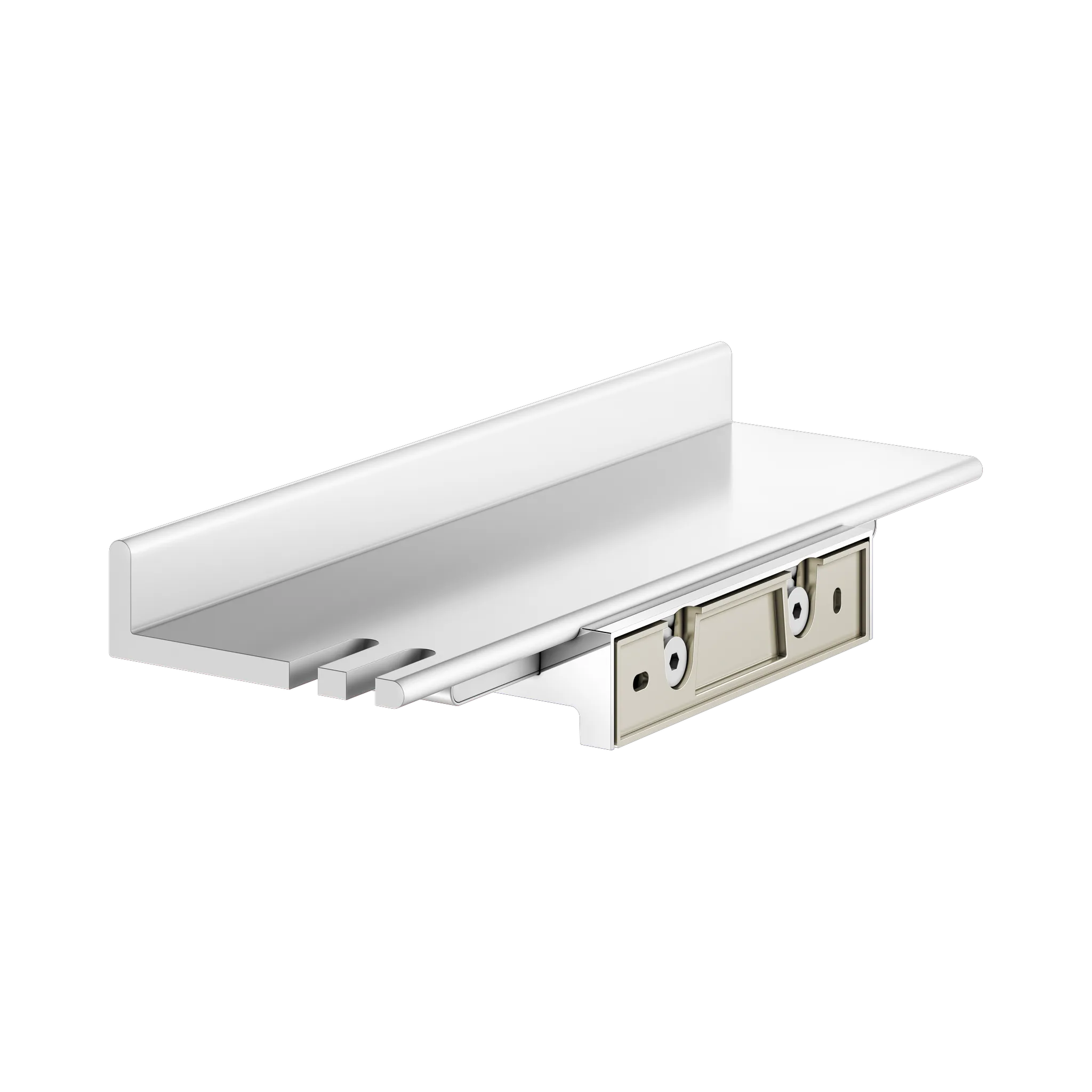 REVA 12859510000 Duschablage mit integriertem Glasabzieher weiß
