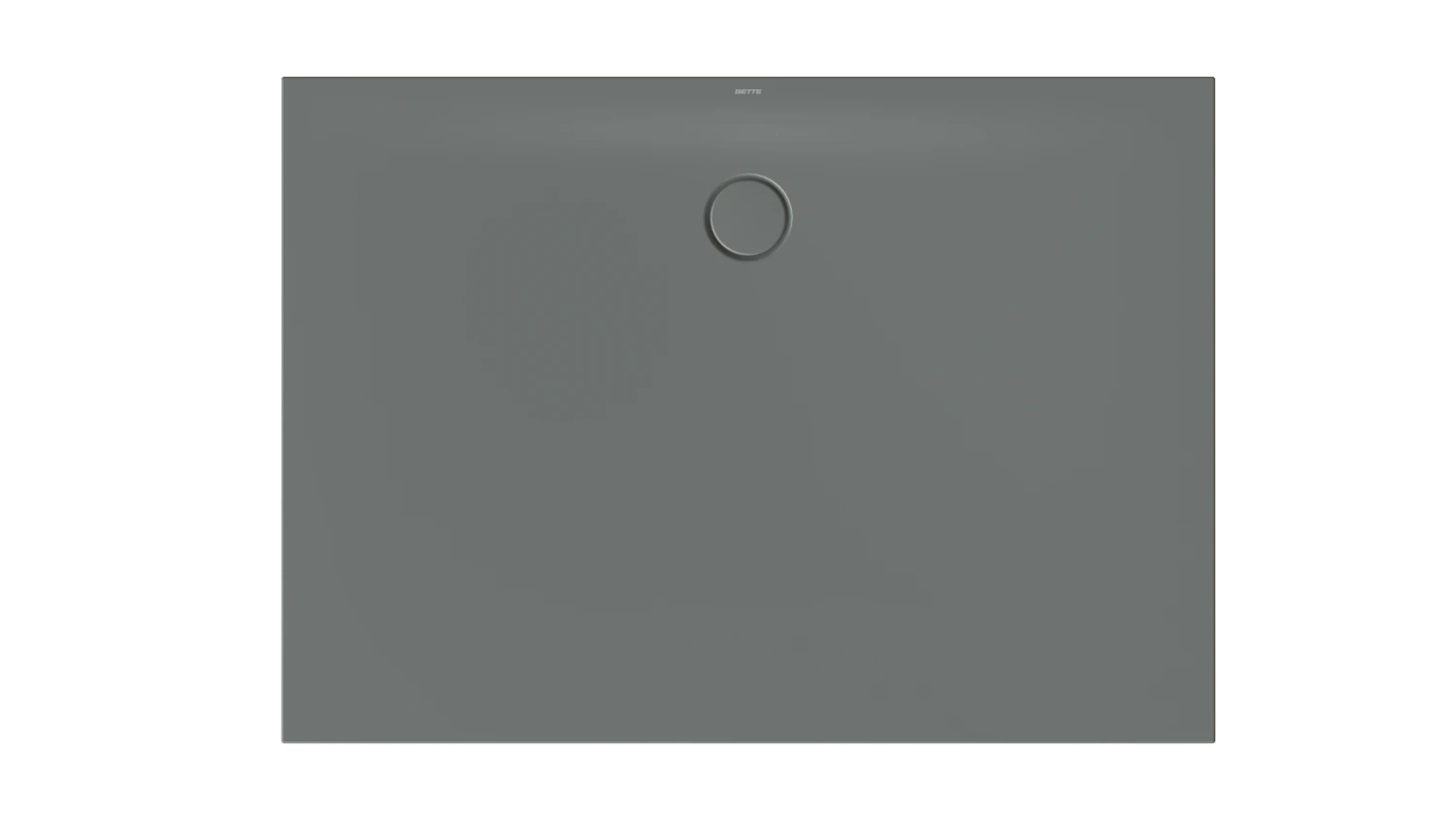 Bette rechteck Duschwanne „BetteFloor Side“ 1400 × 1000 mm mit BetteAntirutsch Pro, ohne Oberflächenveredelung, ohne Wannenträger, in Smoke