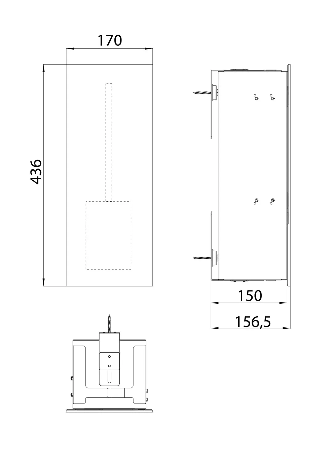 emco WC-Modul „pure“, Anschlag links 170 × 436 × 157 mm emco WC-Modul „pure“, Anschlag links 170 × 436 × 157 mm