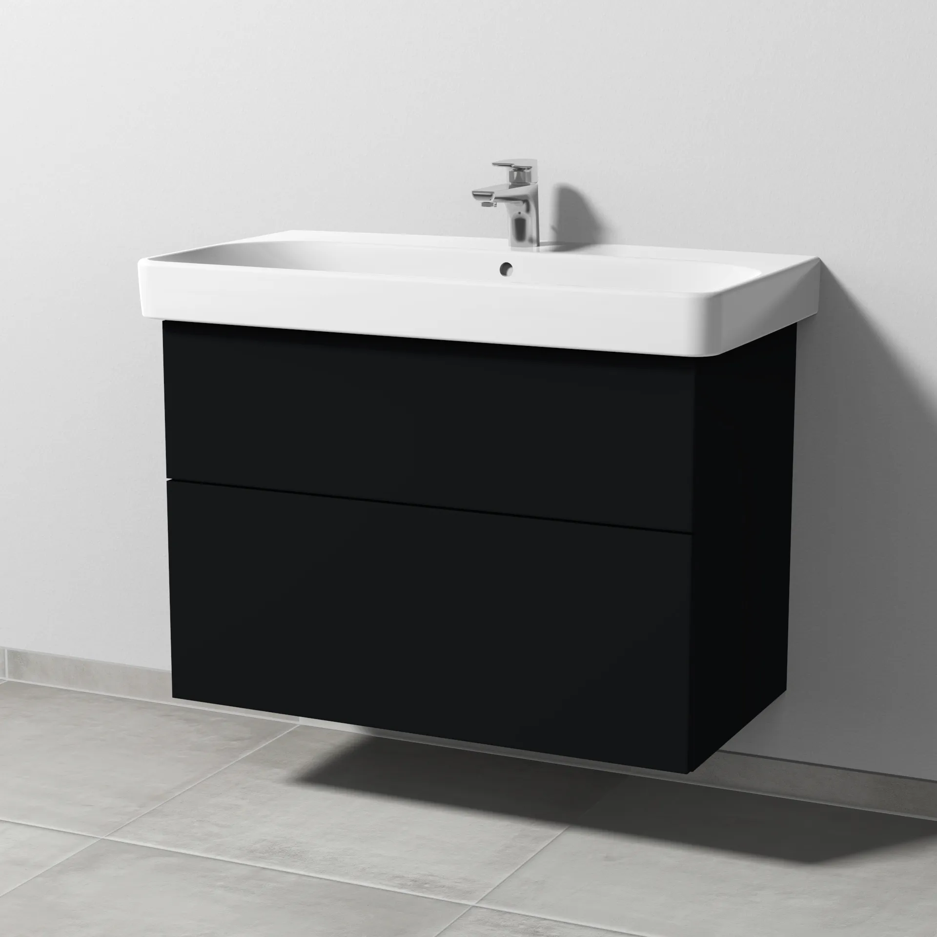 Sanipa Waschtischunterschrank „3way“ 830 × 593 × 442 mm in Schwarz (matt) Sanipa Waschtischunterschrank „3way“ 830 × 593 × 442 mm in Schwarz (matt)