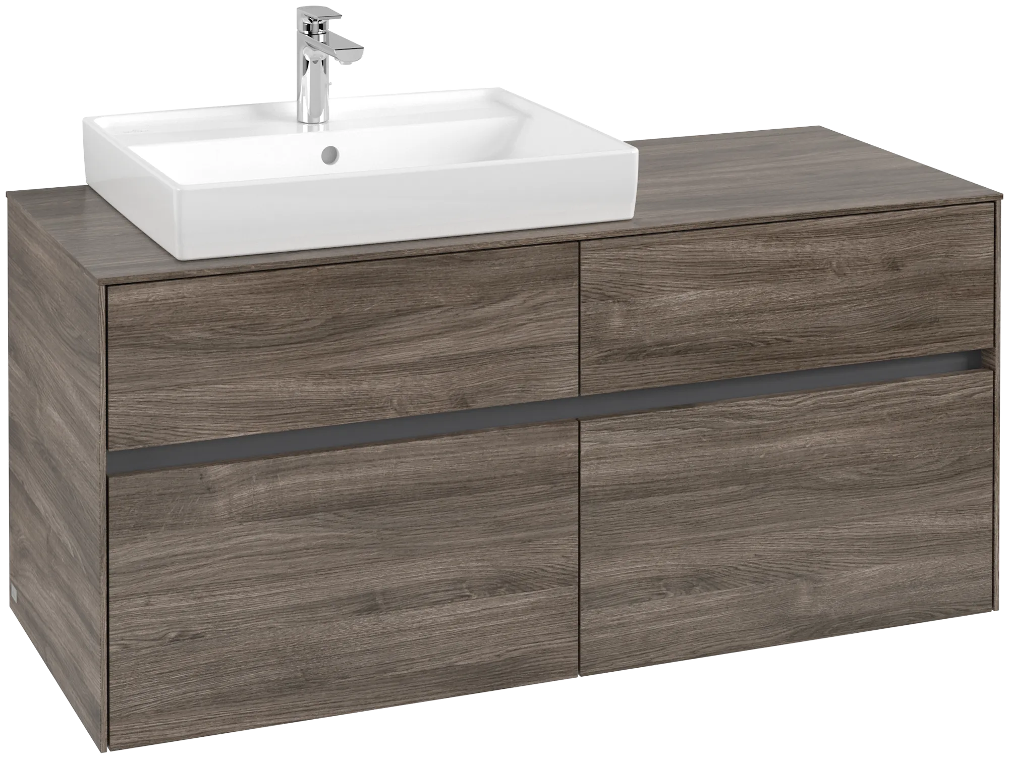 Villeroy & Boch Collaro Waschbeckenunterschrank C08200, 1200 x 548 x 500 mm, Stone Oak