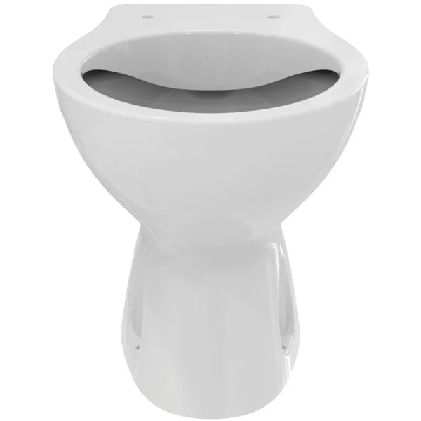 Ideal Standard Eurovit Standtiefspül-WC RimLS, spülrandlos, vertikaler Ablauf, weiß