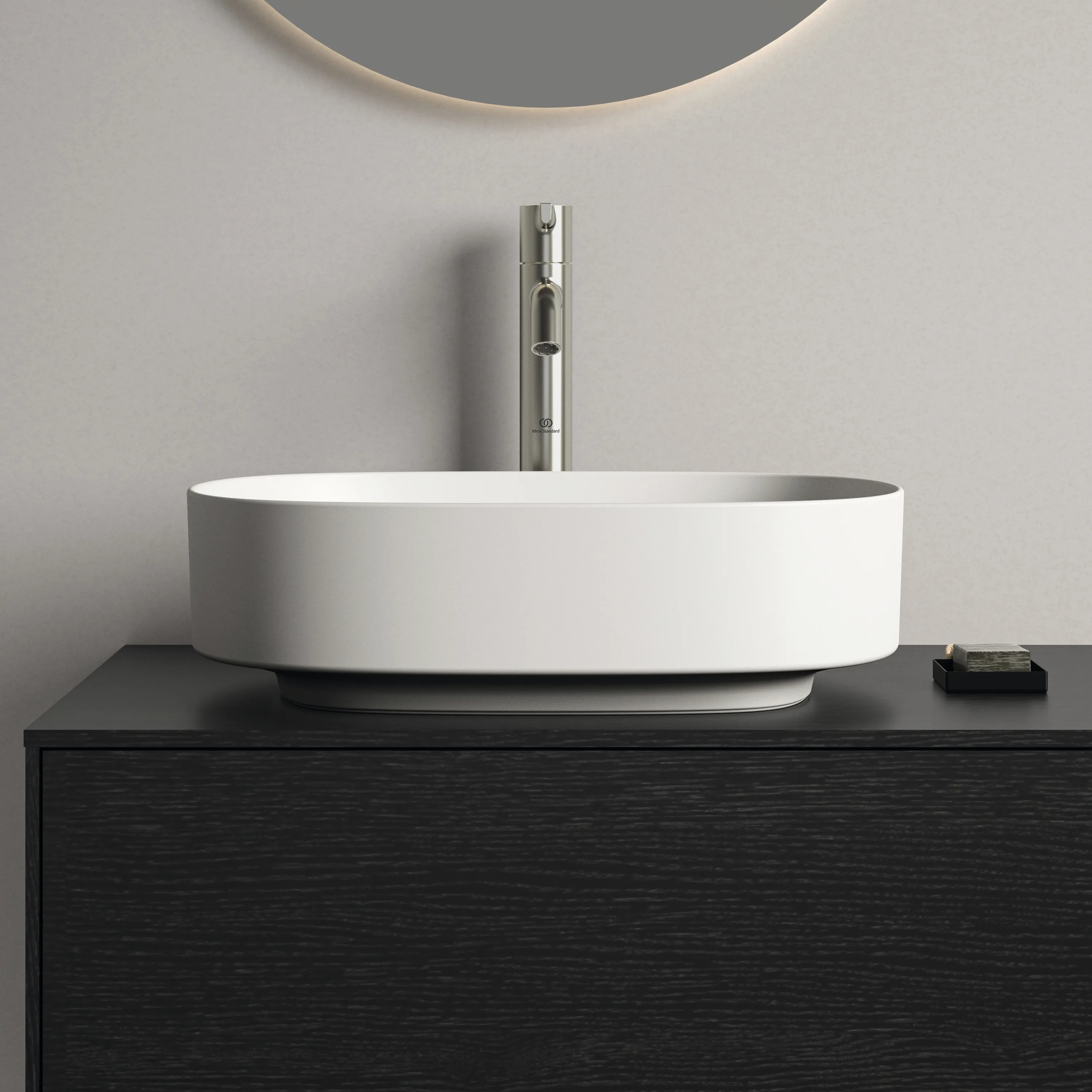 Waschbecken „Linda-X“ 45 × 38 × 13 cm in Seidenweiß Waschbecken „Linda-X“ 45 × 38 × 13 cm in Seidenweiß