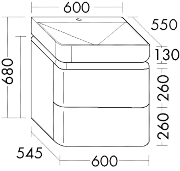 burgbad Badmöbelset „b:me“ 60 × 68 × 55 cm in Weiß Solid Matt burgbad Badmöbelset „b:me“ 60 × 68 × 55 cm in Weiß Solid Matt