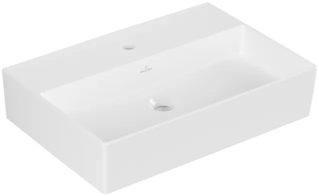 Villeroy & Boch Wandwaschtisch aus TitanCeram geschliffen „Memento 2.0“ 600 × 420 × 135 mm, mit Hahnlochbohrung, Hahnlochposition mittig in Weiß Alpin Villeroy & Boch Wandwaschtisch aus TitanCeram geschliffen „Memento 2.0“ 600 × 420 × 135 mm, mit Hahnlochbohrung, Hahnlochposition mittig in Weiß Alpin