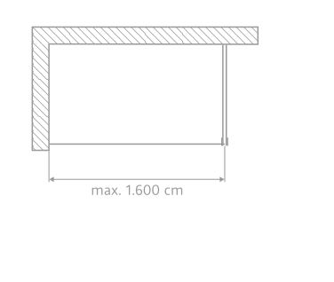 HSK Walk-In-Duschkabine Frontelement „Easy“ Glas Linea 02, Profile Pergamon, Sondergröße HSK Walk-In-Duschkabine Frontelement „Easy“ Glas Linea 02, Profile Pergamon, Sondergröße
