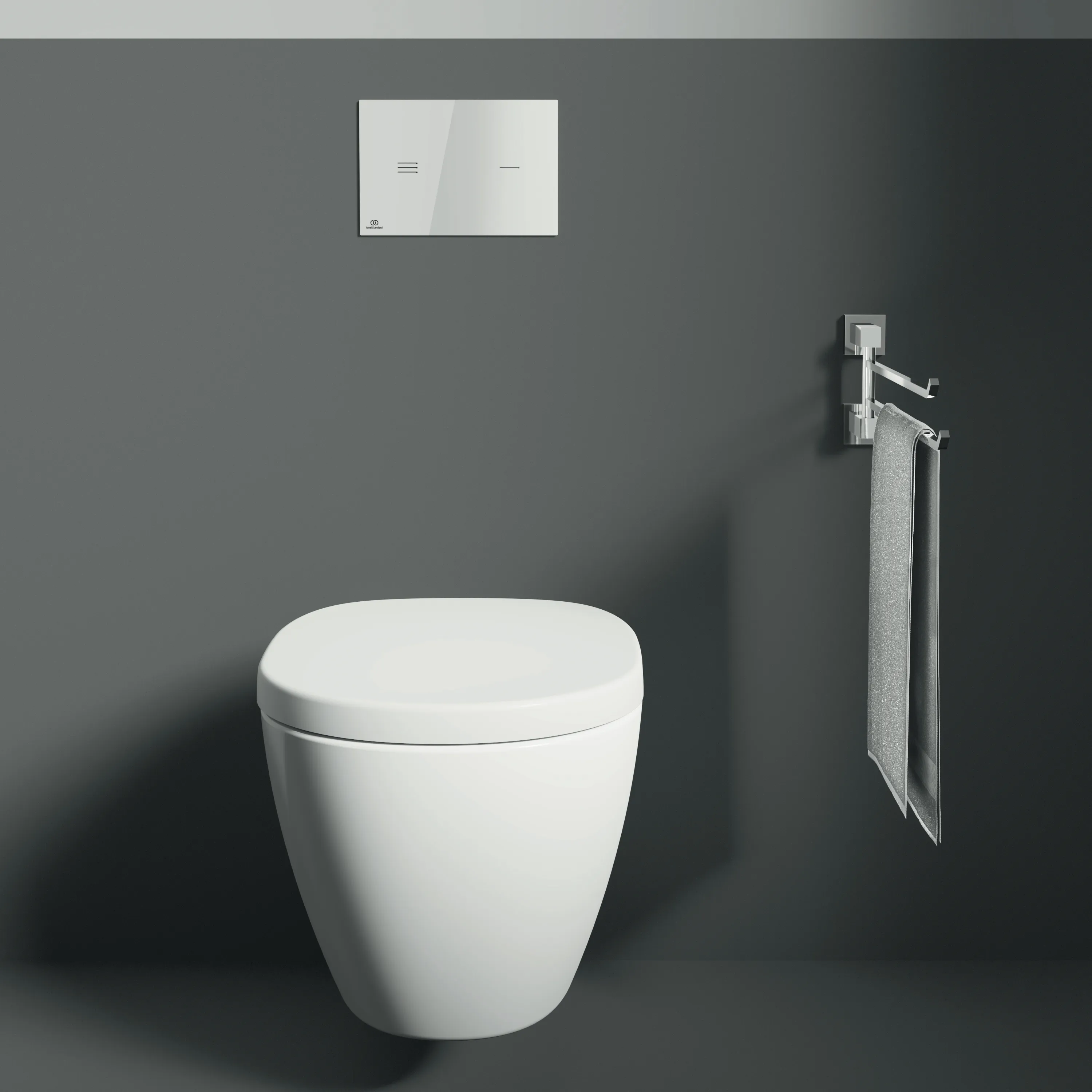 Doppelte Handtuchstange IOM Cube, Chrom Doppelte Handtuchstange IOM Cube, Chrom