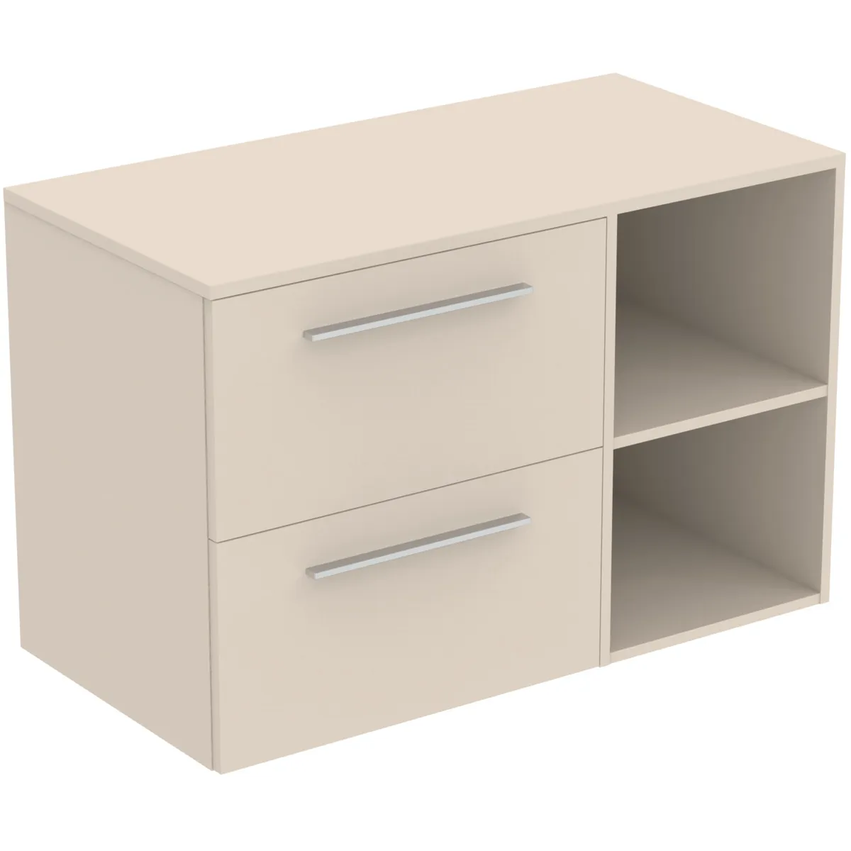 Ideal Standard i.life B 100cm Möbel-Set 2 Auszüge Chrom Sandbeige matt Ideal Standard i.life B 100cm Möbel-Set 2 Auszüge Chrom Sandbeige matt