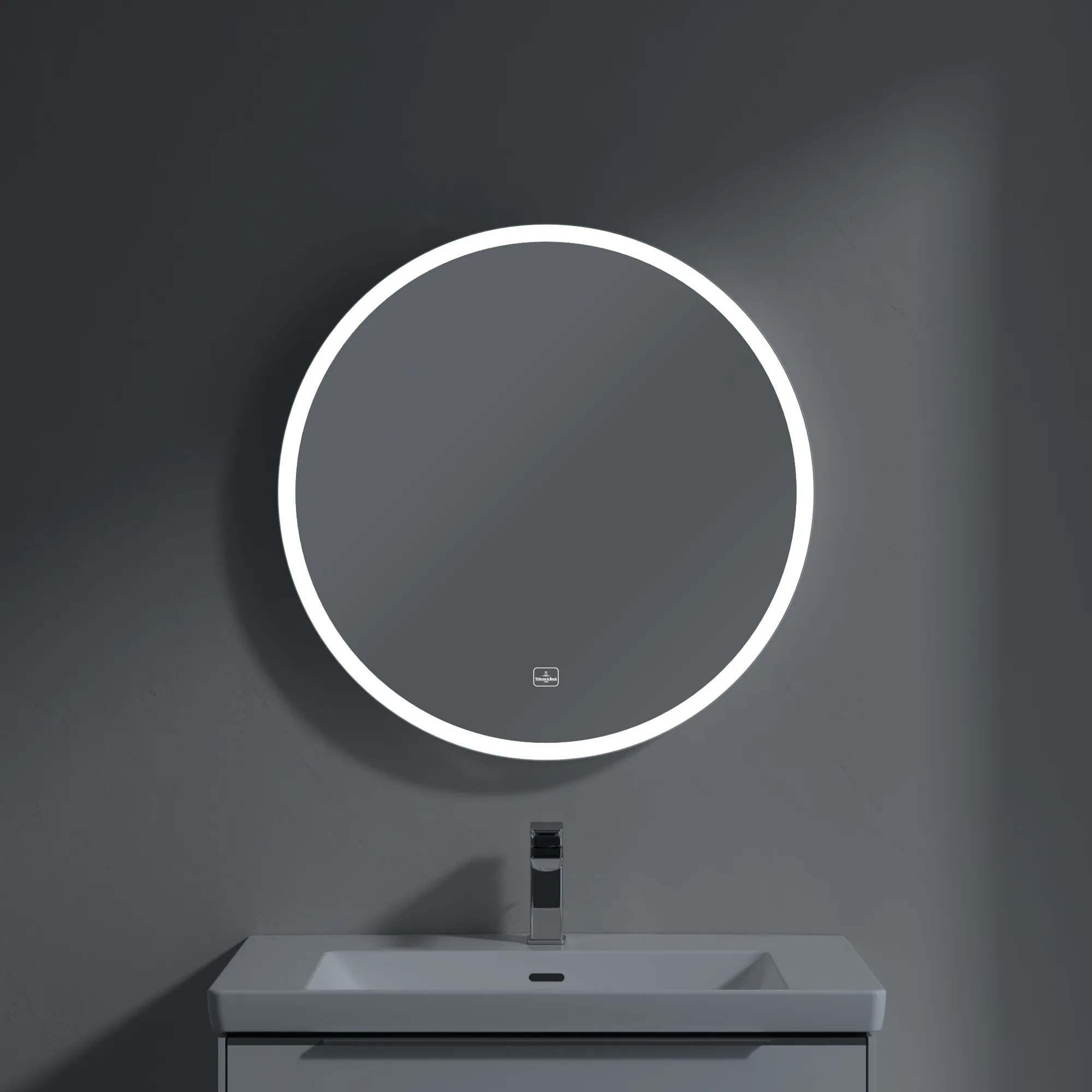 Villeroy & Boch Spiegel „Subway 3.0“ ⌀ 712 mm in White Matt Villeroy & Boch Spiegel „Subway 3.0“ ⌀ 712 mm in White Matt