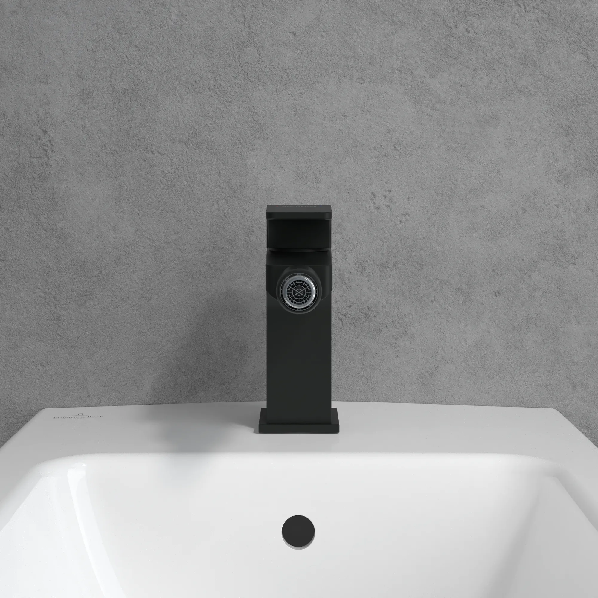 Villeroy & Boch Bidetarmatur Architectura Square, Einhebel, 42x165x139 mm, Matt Black Villeroy & Boch Bidetarmatur Architectura Square, Einhebel, 42x165x139 mm, Matt Black