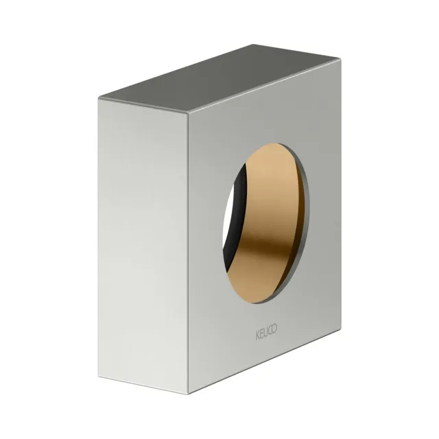 KEUCO IXMO Verlängerungs-Rosette für Ventile Unterputz, eckig, 25 mm Edelstahl-finish
