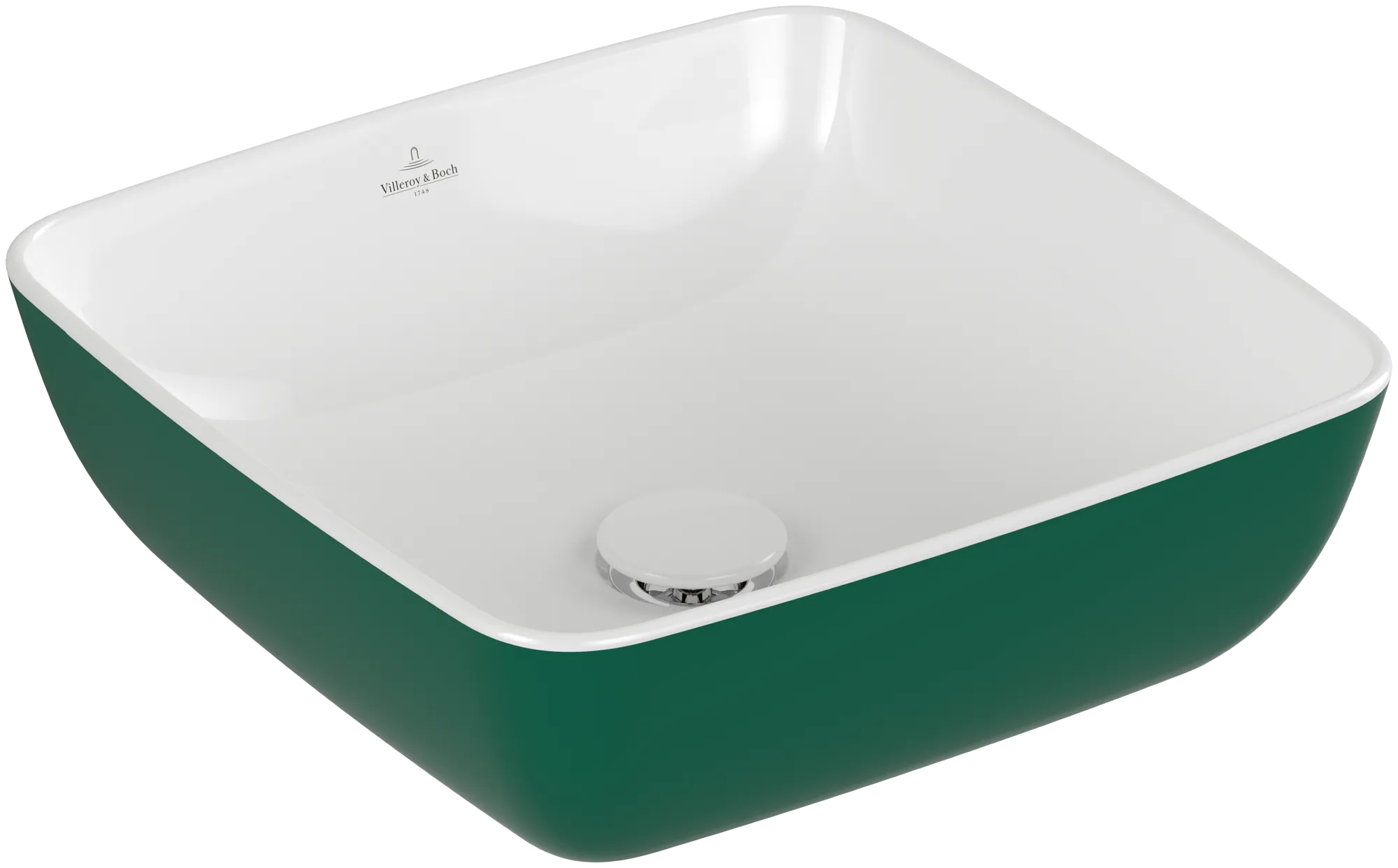Villeroy & Boch Aufsatzwaschtisch aus TitanCeram „Artis“ 130 mm in Forest