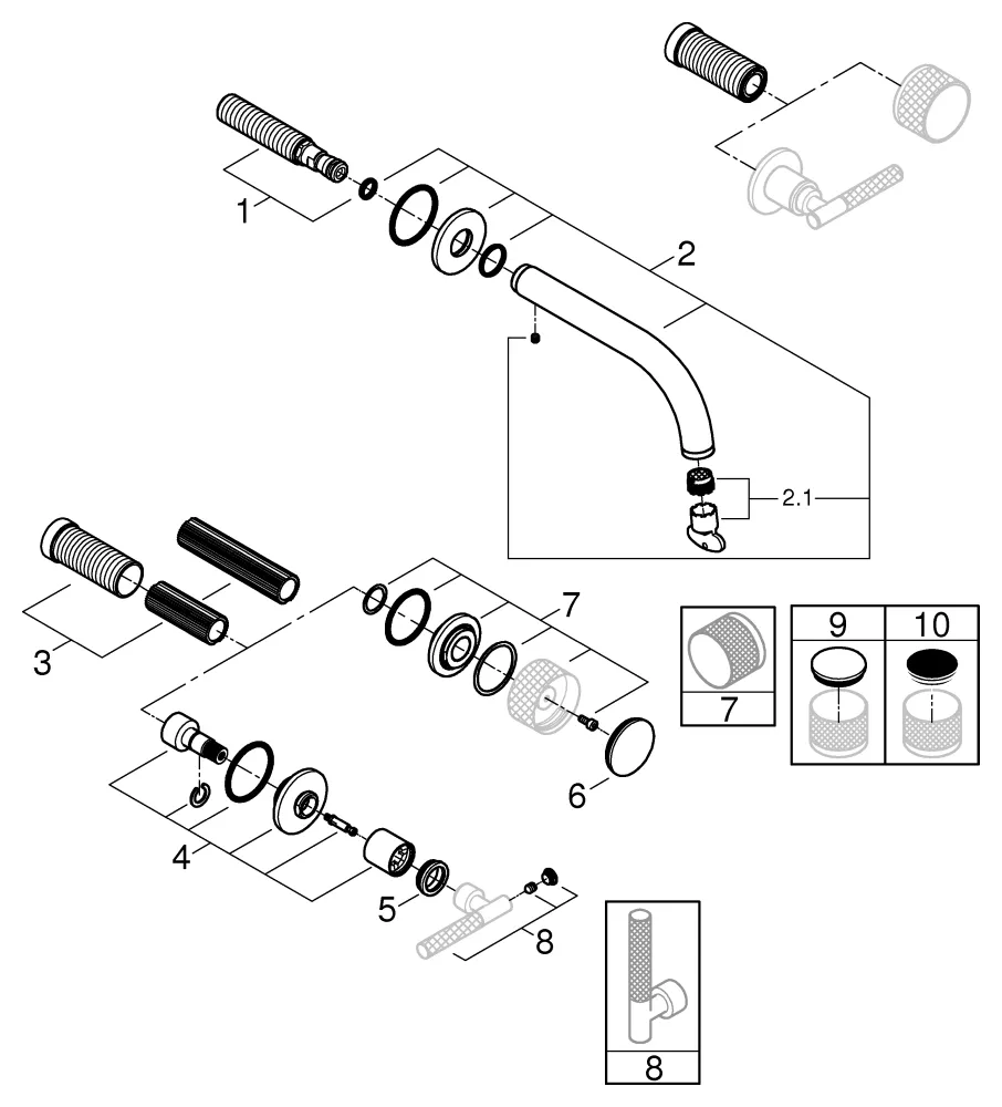3-Loch-Waschtischbatterie Atrio Private Collection 20587, Wandmontage, Fertigmontageset für 29 025 002, für Hebelgriffe, Stichmaß 200mm, Ausladung 180mm, chrom 3-Loch-Waschtischbatterie Atrio Private Collection 20587, Wandmontage, Fertigmontageset für 29 025 002, für Hebelgriffe, Stichmaß 200mm, Ausladung 180mm, chrom