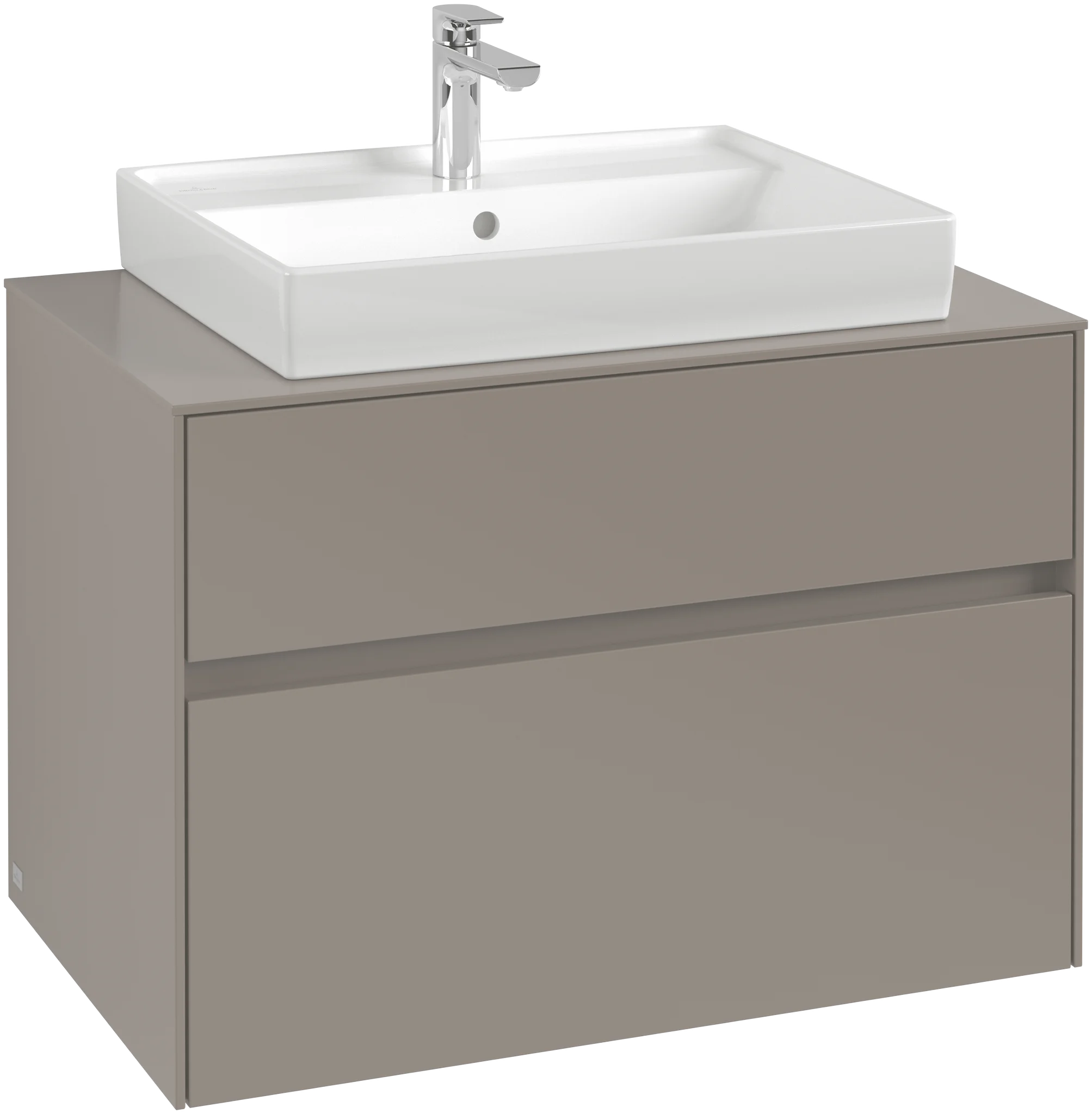 Villeroy & Boch Waschbeckenunterschrank Collaro Arizona Oak, 800x548x500 mm, Eckig mit SoftClosing und integrierten Aluminiumgriffen Villeroy & Boch Waschbeckenunterschrank Collaro Arizona Oak, 800x548x500 mm, Eckig mit SoftClosing und integrierten Aluminiumgriffen