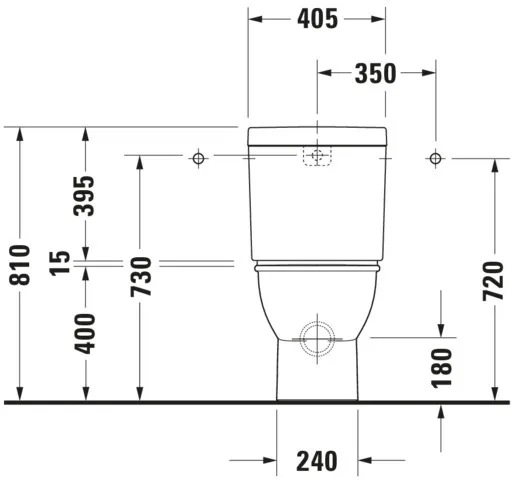 Stand-WC Kombi Darling New 630 mm Tiefspüler,f.SPK,Abg.Vario,weiß,HYG Stand-WC Kombi Darling New 630 mm Tiefspüler,f.SPK,Abg.Vario,weiß,HYG