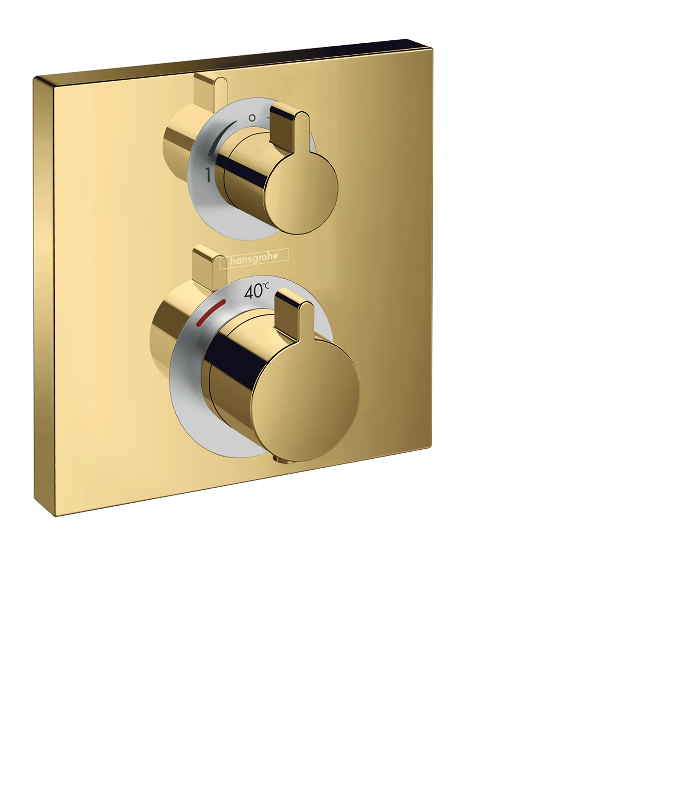 Thermostat Unterputz Ecostat Square Fertigset 2 Verbraucher chrom Thermostat Unterputz Ecostat Square Fertigset 2 Verbraucher chrom