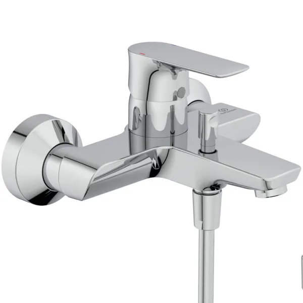 Badearmatur Aufputz Connect Air mit Handbrause-Set Ausladung 174mm Brushed Gold Badearmatur Aufputz Connect Air mit Handbrause-Set Ausladung 174mm Brushed Gold
