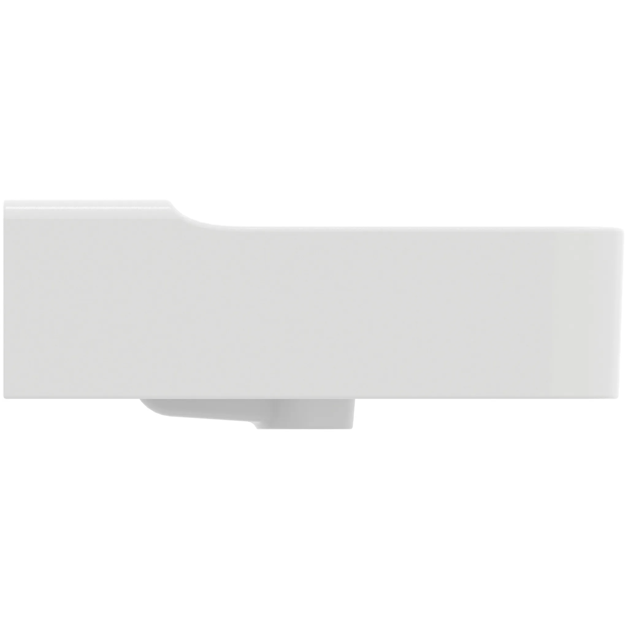 Waschbecken „Conca“ 100 × 45 × 16,5 cm, Hahnlochposition mittig in Seidenweiß Waschbecken „Conca“ 100 × 45 × 16,5 cm, Hahnlochposition mittig in Seidenweiß