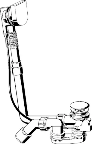 Viega Ab- und Überlaufgarnitur Modell 6171.10 „Multiplex“ 6171.10 in 560 mm × DN40 / 50 verchromt 9 cm Viega Ab- und Überlaufgarnitur Modell 6171.10 „Multiplex“ 6171.10 in 560 mm × DN40 / 50 verchromt 9 cm