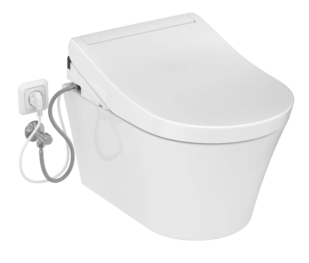 Dusch-WC WASHLET® mit seitlichen Anschlüssen „RG“ 383 × 130 mm