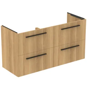 Ideal Standard i.life A Möbeldoppel-Waschtischunterschrank Eiche Natur 1200x440x630 mm 4 Auszüge Softclose Ideal Standard i.life A Möbeldoppel-Waschtischunterschrank Eiche Natur 1200x440x630 mm 4 Auszüge Softclose