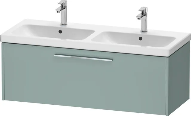 Duravit Waschtischunterschrank für Doppelwaschtisch Wandhängend „D-Code“ 118,4 × 40 × 46 cm in Fjordgrün Matt Duravit Waschtischunterschrank für Doppelwaschtisch Wandhängend „D-Code“ 118,4 × 40 × 46 cm in Fjordgrün Matt