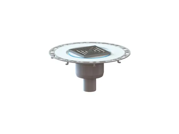 Bodenablauf TistoPlan K 12 senkrecht, DN 50, 120 x 120 mm