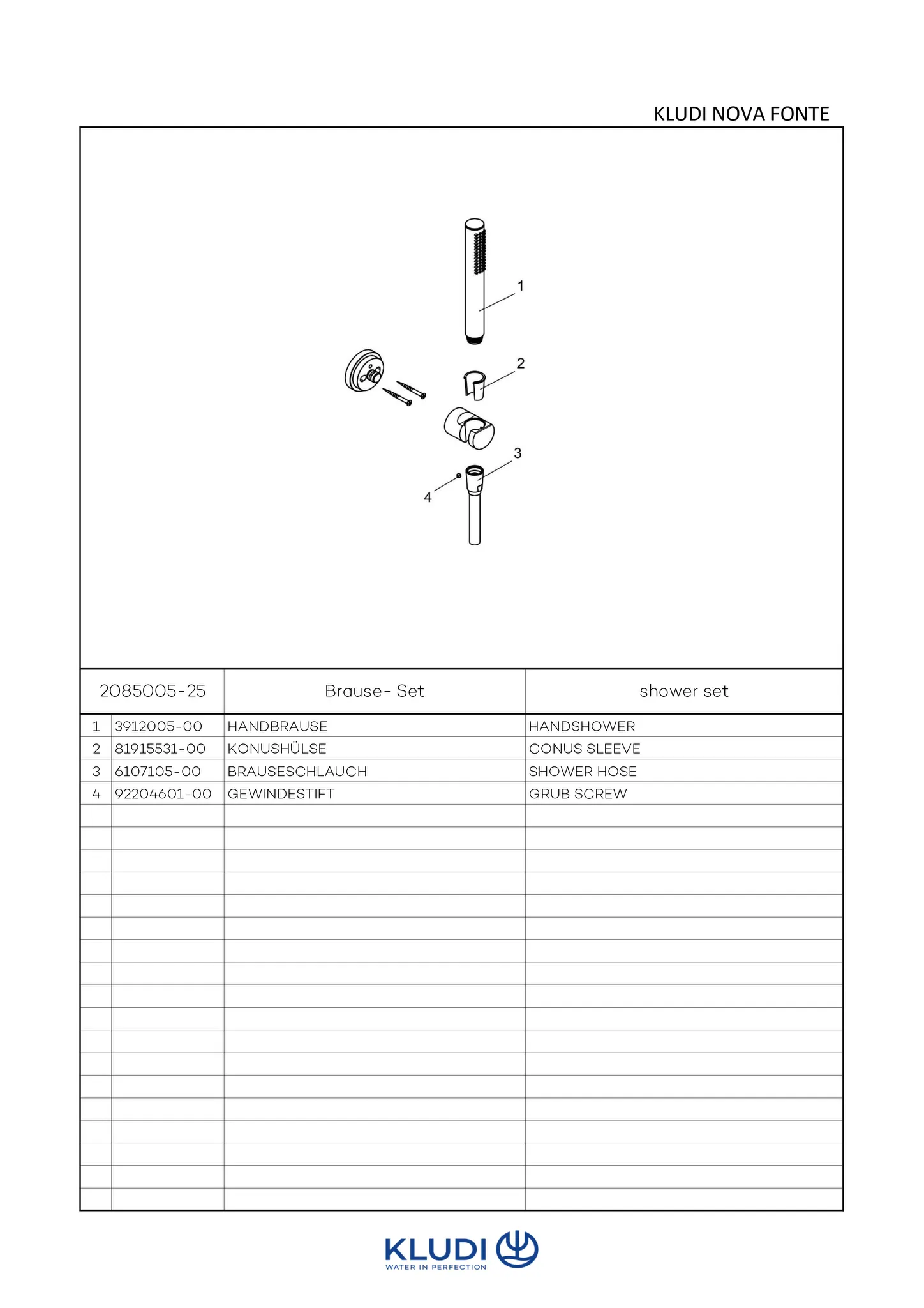 NOVA FONTE Classic Wannen/BrauseSet 1S chrom NOVA FONTE Classic Wannen/BrauseSet 1S chrom