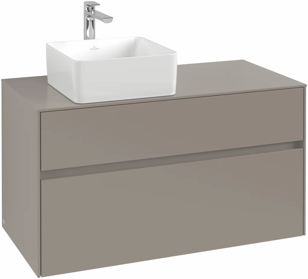 Villeroy & Boch Waschbeckenunterschrank Collaro C039B0 Arizona Oak, 1000x548x500 mm, mit Beleuchtung und SoftClosing, Eckig