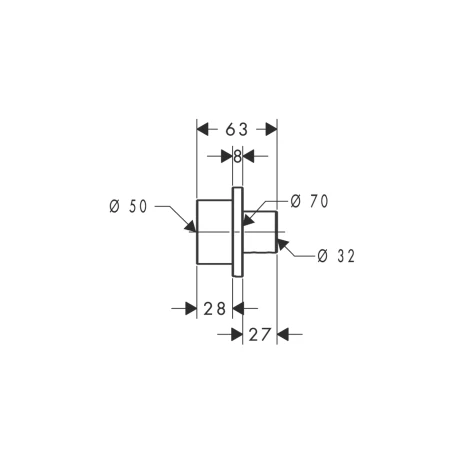 Verlängerung Axor Urquiola Waschtischmischer Unterputz Verlängerung Axor Urquiola Waschtischmischer Unterputz