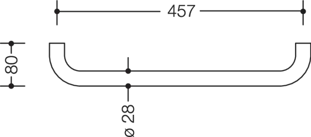 HEWI Handtuchhalter „Serie 477“ 48,5 × 2,8 × 8 cm in Reinweiß HEWI Handtuchhalter „Serie 477“ 48,5 × 2,8 × 8 cm in Reinweiß
