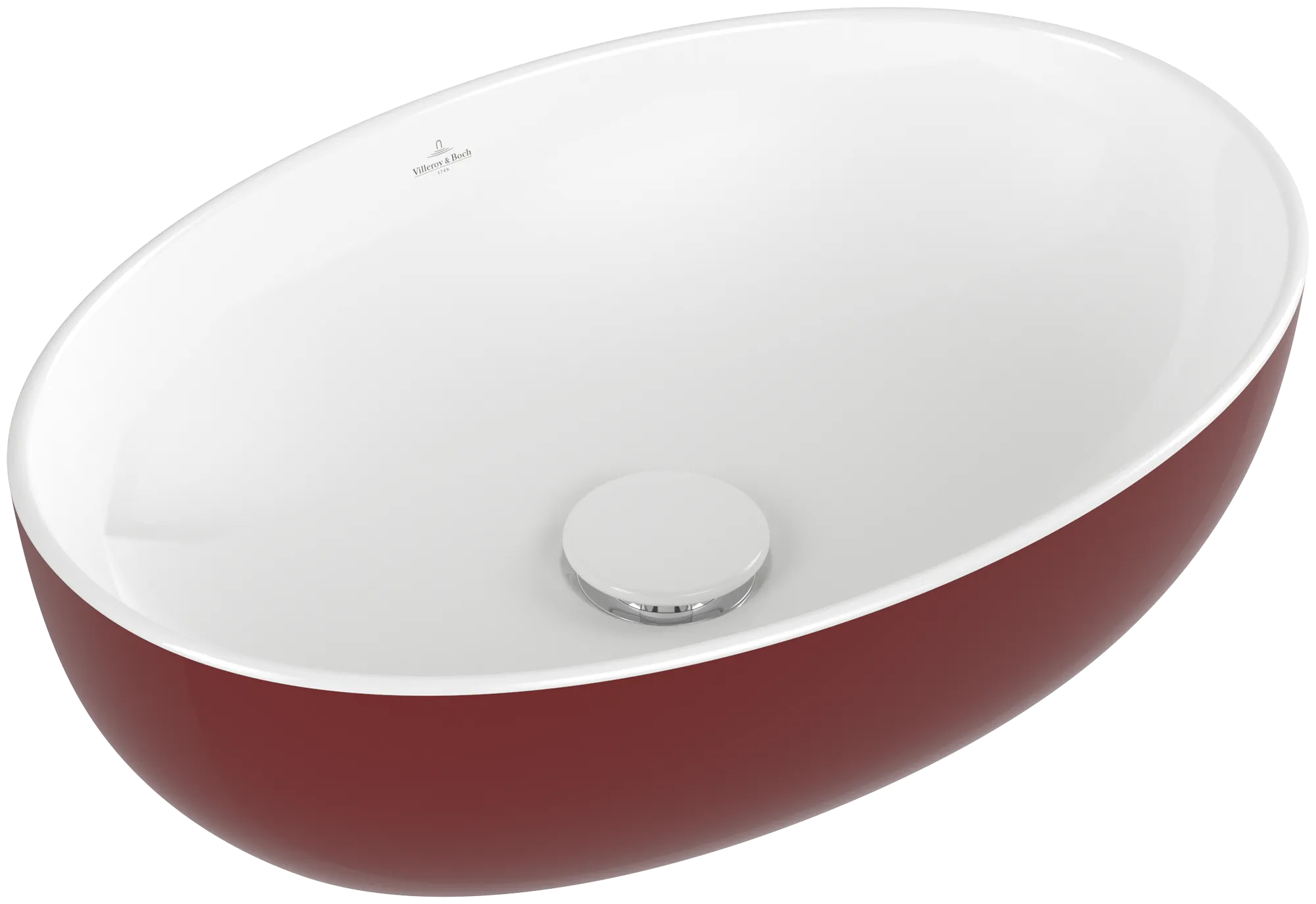 Villeroy & Boch Aufsatzwaschtisch „Artis“ 480 × 325 × 135 mm in Bordeaux Villeroy & Boch Aufsatzwaschtisch „Artis“ 480 × 325 × 135 mm in Bordeaux