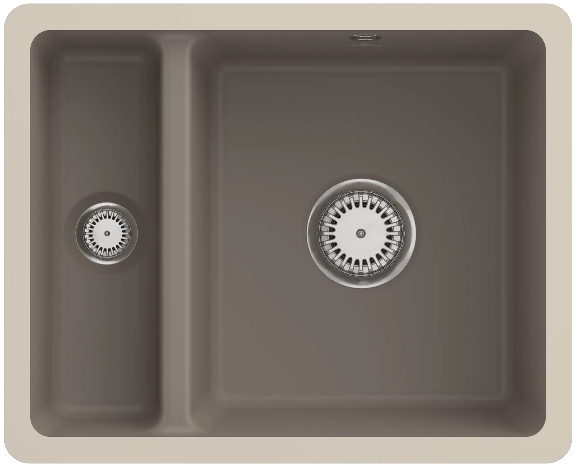 Villeroy & Boch Unterbau-Küchenspülbecken „Subway“ 60 XU 545 × 440 × 200 mm, für Becken rechts in Timber Villeroy & Boch Unterbau-Küchenspülbecken „Subway“ 60 XU 545 × 440 × 200 mm, für Becken rechts in Timber