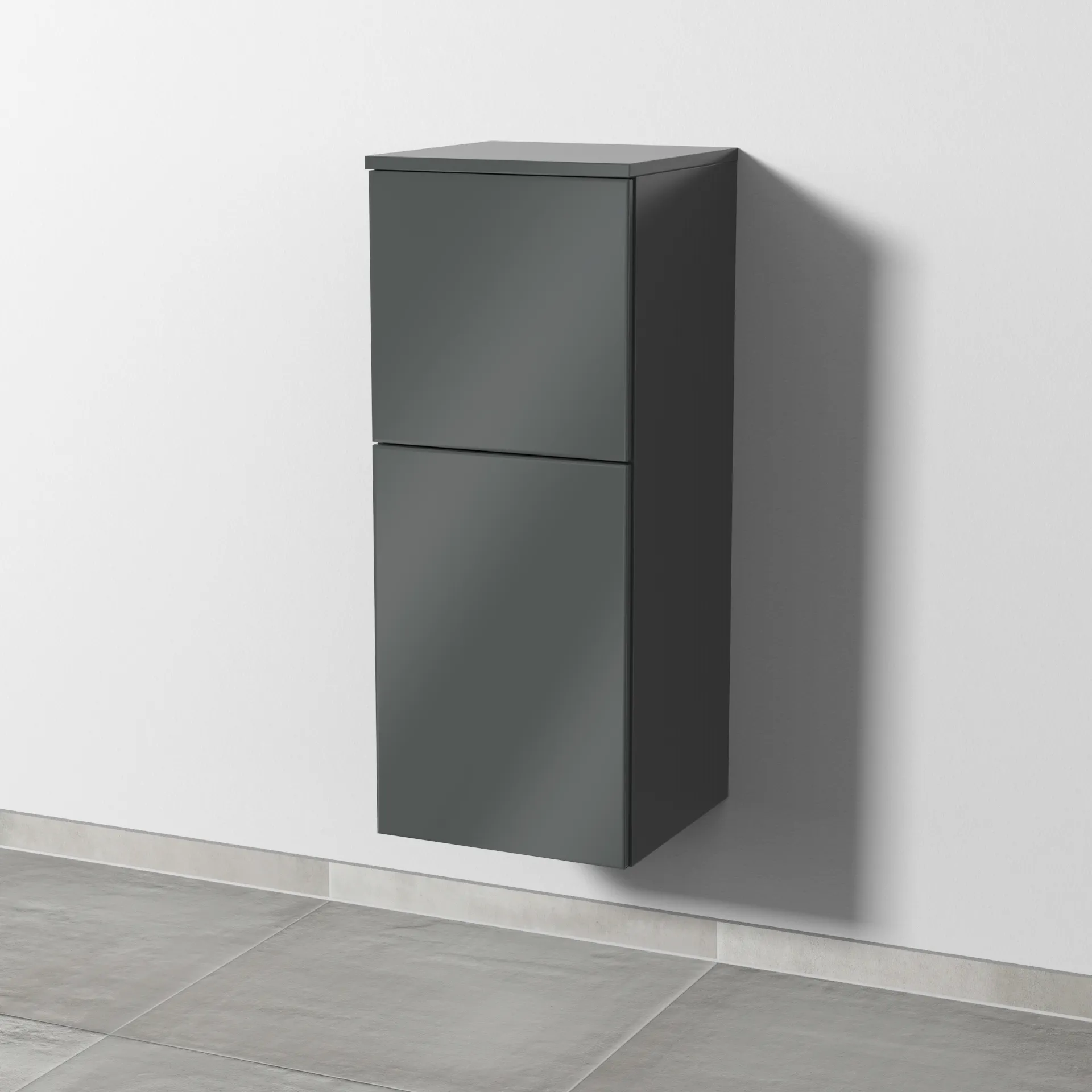 Sanipa Mittelschrank „3way“ 350 × 850 × 345 mm Anschlag links, in Anthrazit (glanz), Anschlag links