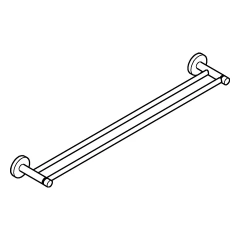 Grohe Doppel-Badetuchhalter Essentials 654 mm in warm sunset gebürstet Grohe Doppel-Badetuchhalter Essentials 654 mm in warm sunset gebürstet
