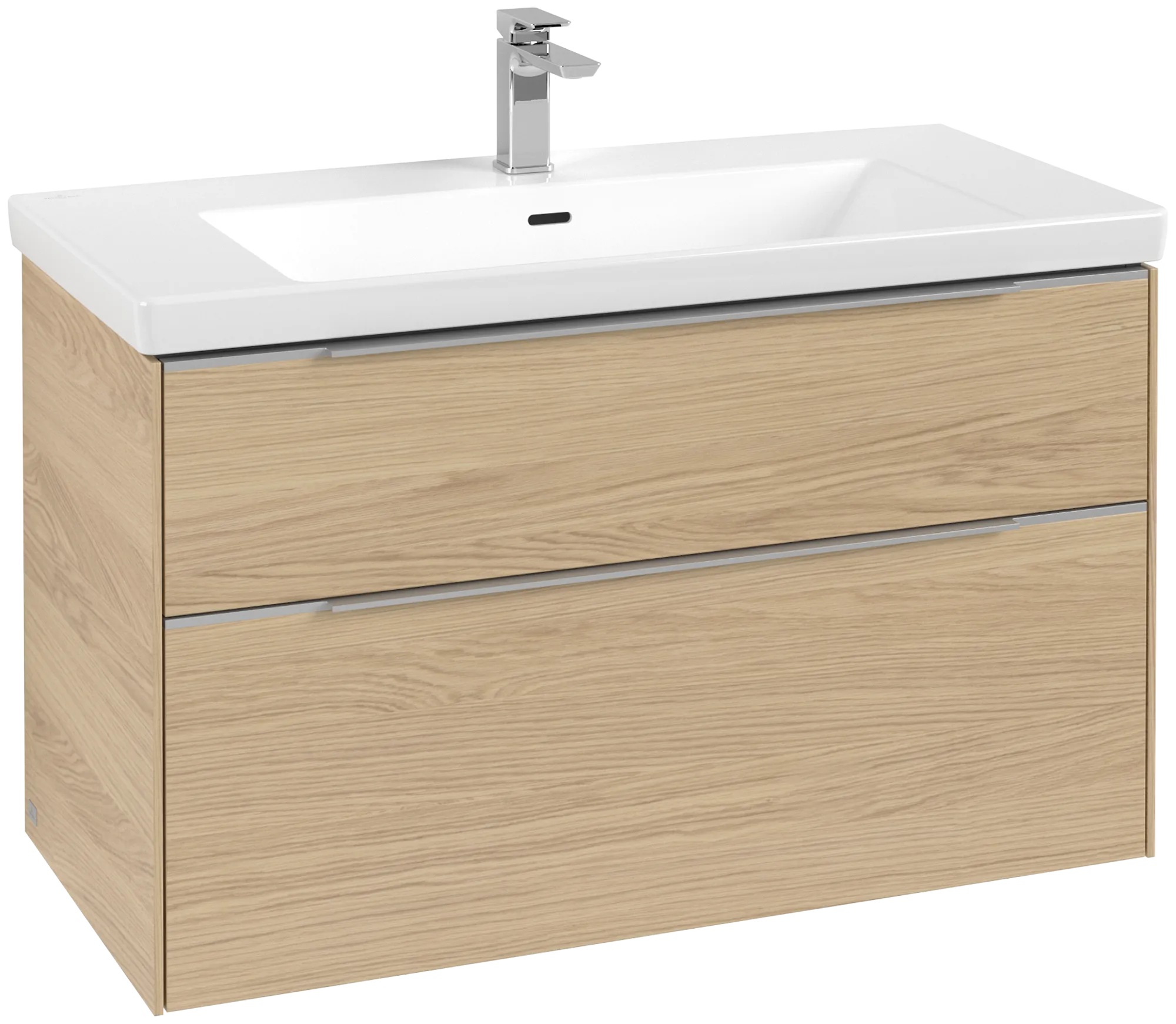Villeroy & Boch Waschtischunterschrank „Subway 3.0“ für Schrankwaschtisch 973 × 576 × 478 mm Nordic Oak, für Becken mittig Villeroy & Boch Waschtischunterschrank „Subway 3.0“ für Schrankwaschtisch 973 × 576 × 478 mm Nordic Oak, für Becken mittig