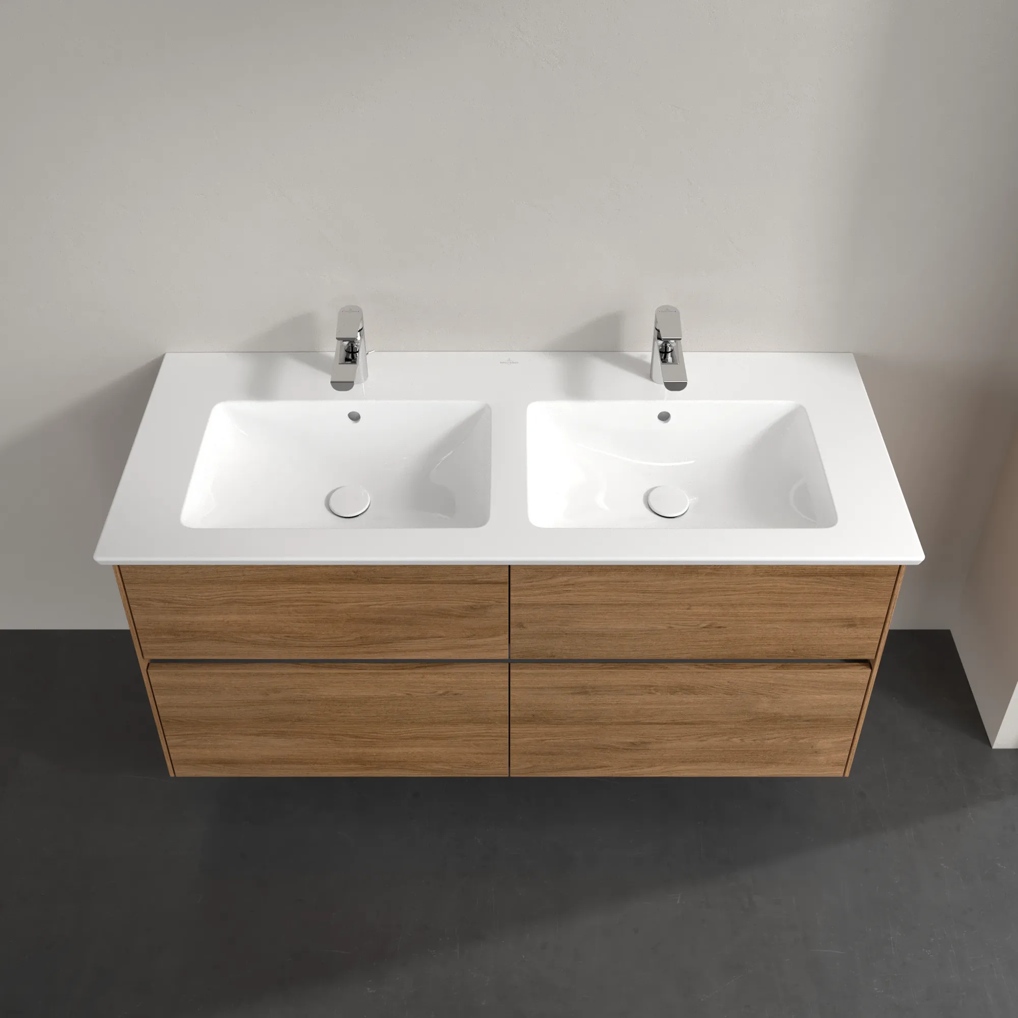 Villeroy & Boch Waschtischunterschrank „Collaro“ 1261 × 610 × 480 mm Kansas Oak, ohne Beleuchtung, für Becken mittig Villeroy & Boch Waschtischunterschrank „Collaro“ 1261 × 610 × 480 mm Kansas Oak, ohne Beleuchtung, für Becken mittig