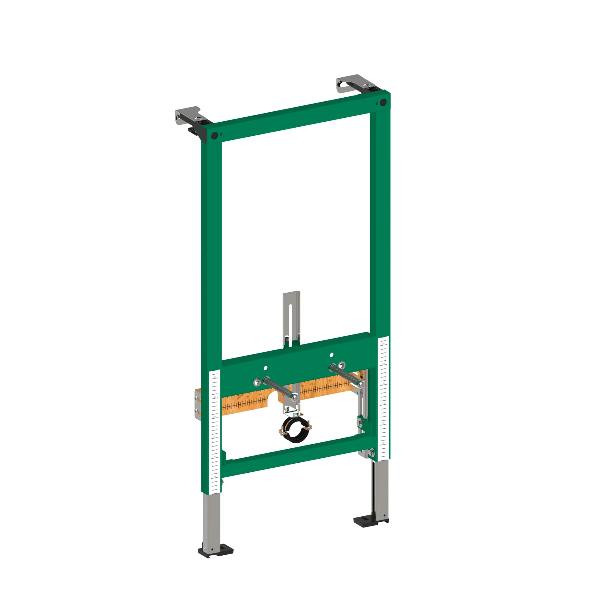 Installationselement INEOLINK für Wandbidet, niedrige Bauhöhe 980 mm, selbstragender, pulverbeschichteter Stahlrahmen für Trocken- und Massivbau für Vor- und Inwandinstallation, Füße selbsthemmend, höhenverstellbar und drehbar Installationselement INEOLINK für Wandbidet, niedrige Bauhöhe 980 mm, selbstragender, pulverbeschichteter Stahlrahmen für Trocken- und Massivbau für Vor- und Inwandinstallation, Füße selbsthemmend, höhenverstellbar und drehbar