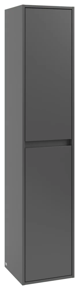 Villeroy & Boch Hochschrank Skyla C80100, 350x1700x349mm, 2 Türen, links Anschlag, Graphite