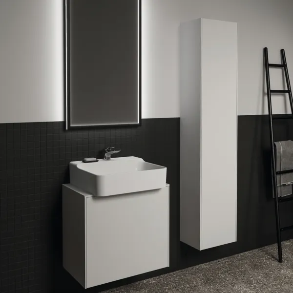 Ideal Standard Hochschrank Conca, 1 Tür, Weiß, 370x250x1700mm Ideal Standard Hochschrank Conca, 1 Tür, Weiß, 370x250x1700mm