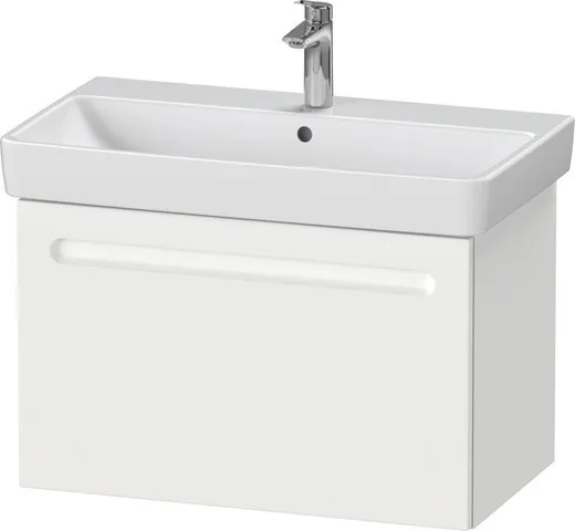 Duravit Waschtischunterschrank wandhängend „No.1“ 74 × 47,8 × 42,6 cm in Beton Matt