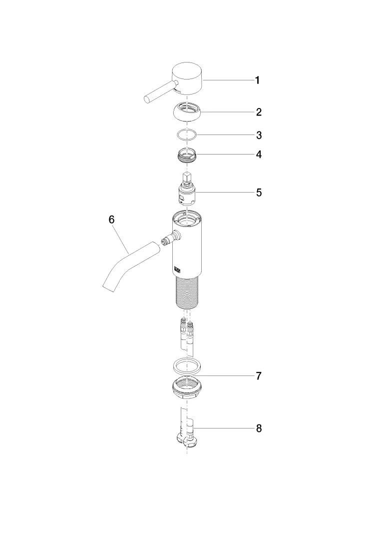 Dornbracht META Waschtisch-Einhandbatterie ohne Ablaufgarnitur - Platin gebürstet, Ausladung 125 mm Dornbracht META Waschtisch-Einhandbatterie ohne Ablaufgarnitur - Platin gebürstet, Ausladung 125 mm