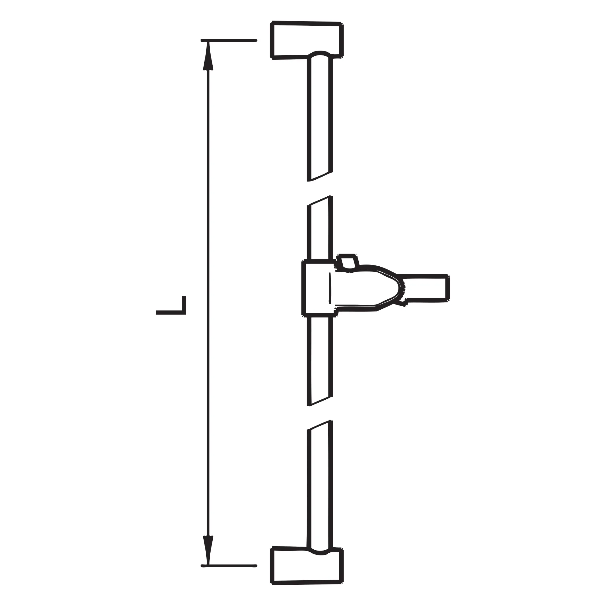 Laufen Brausestange SimiGliss, rund, 1100mm, chrom Laufen Brausestange SimiGliss, rund, 1100mm, chrom