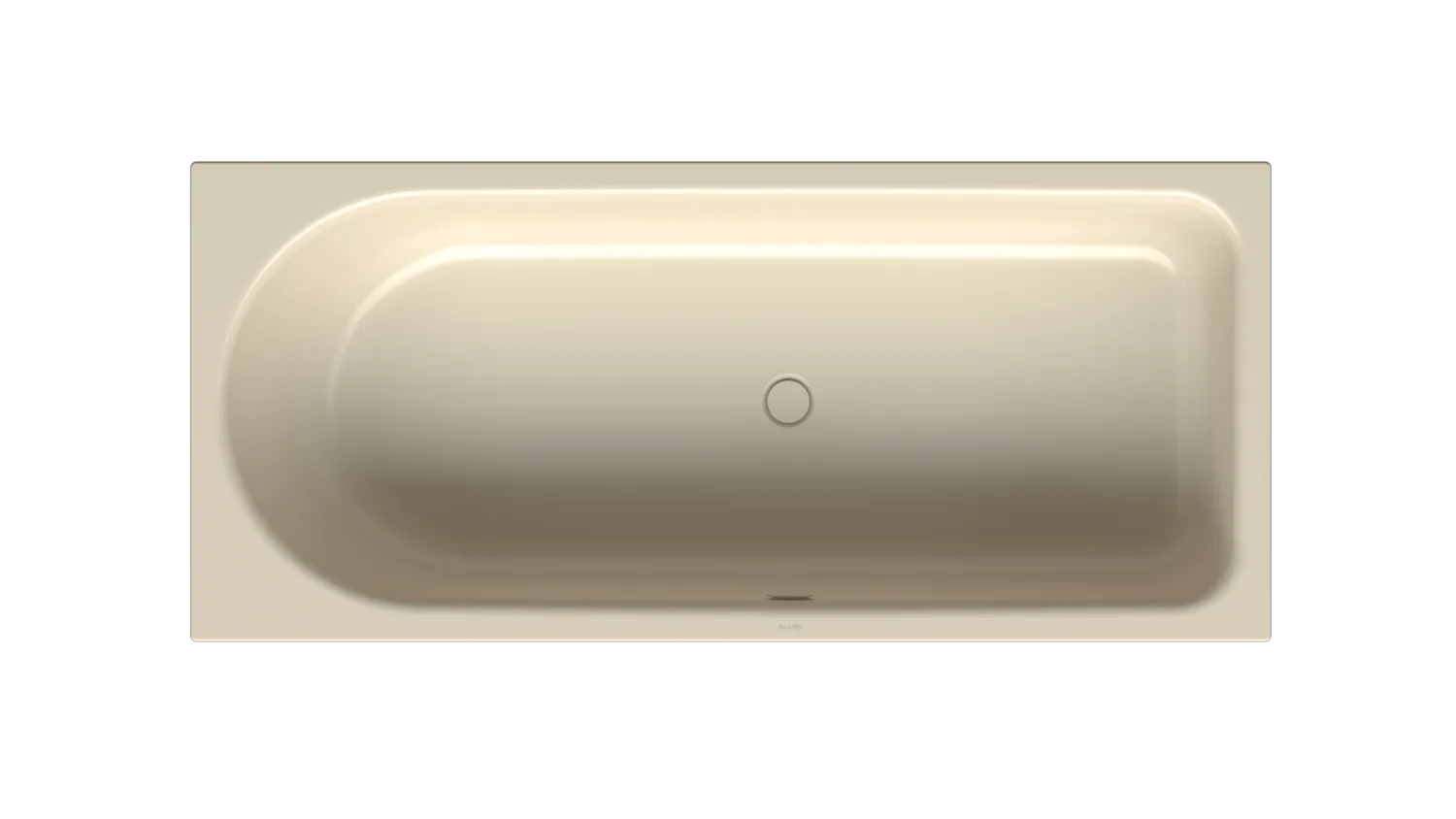 BetteOcean Bade-Duschkombination Low-Line, 1800 x 800 mm, Jasmin, glasierter Titan-Stahl, Einbau, Rechteck, 40 mm Randhöhe