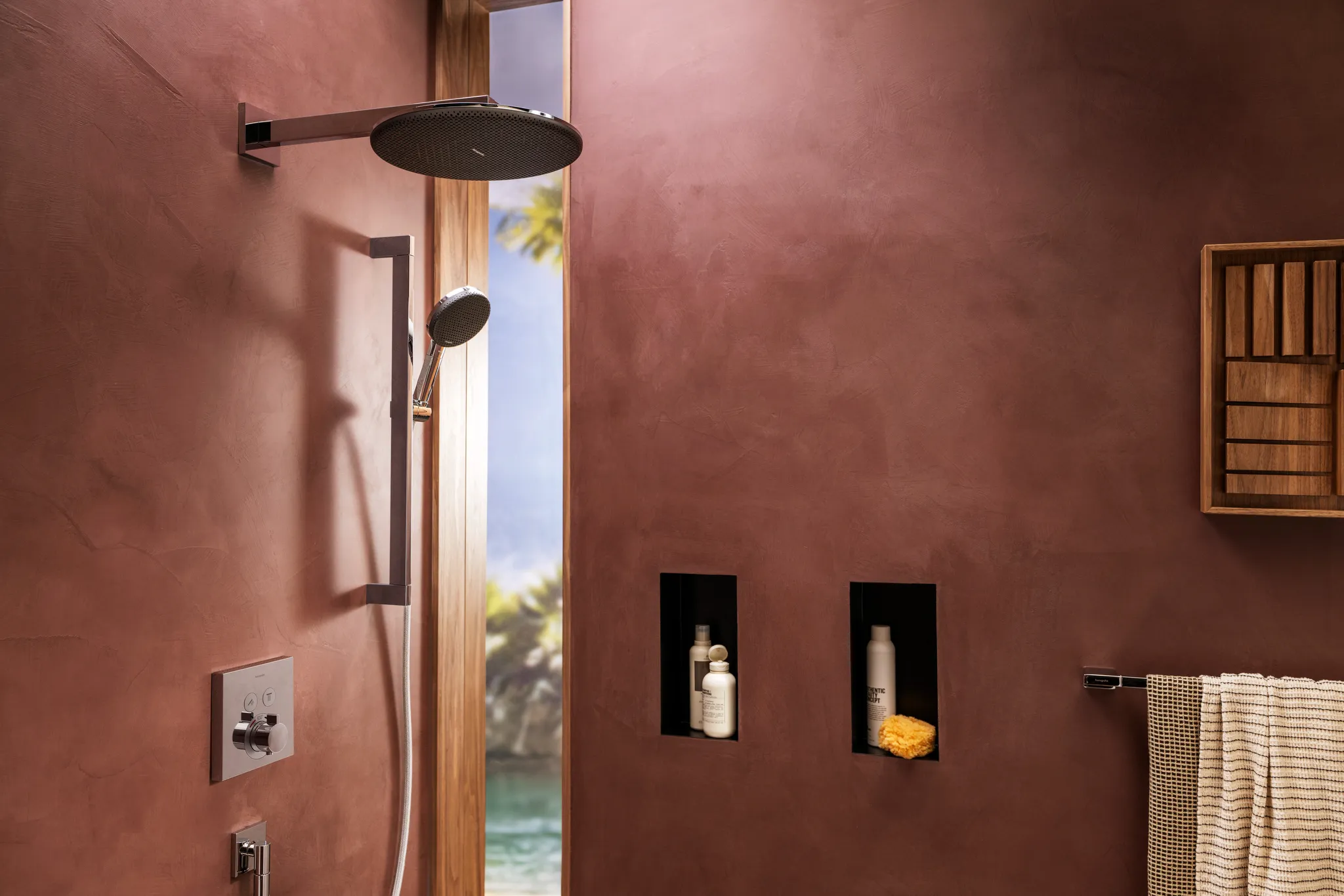 Hansgrohe XtraStoris Minimalistic Wandnische rahmenlos, Mattschwarz, 300 x 150 x 100 mm