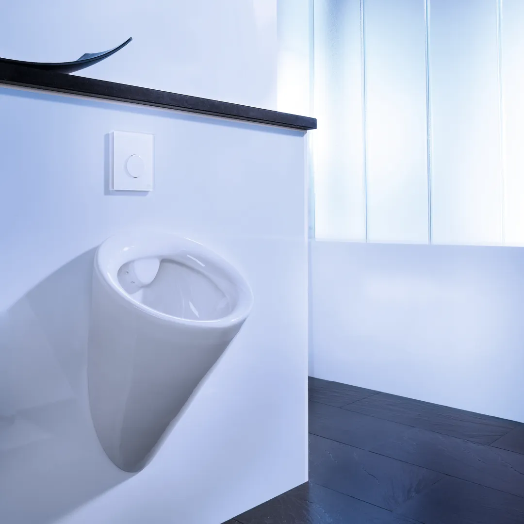 loop Urinal-Betätigungsplatte Kst. mit Kartusche Chrom matt