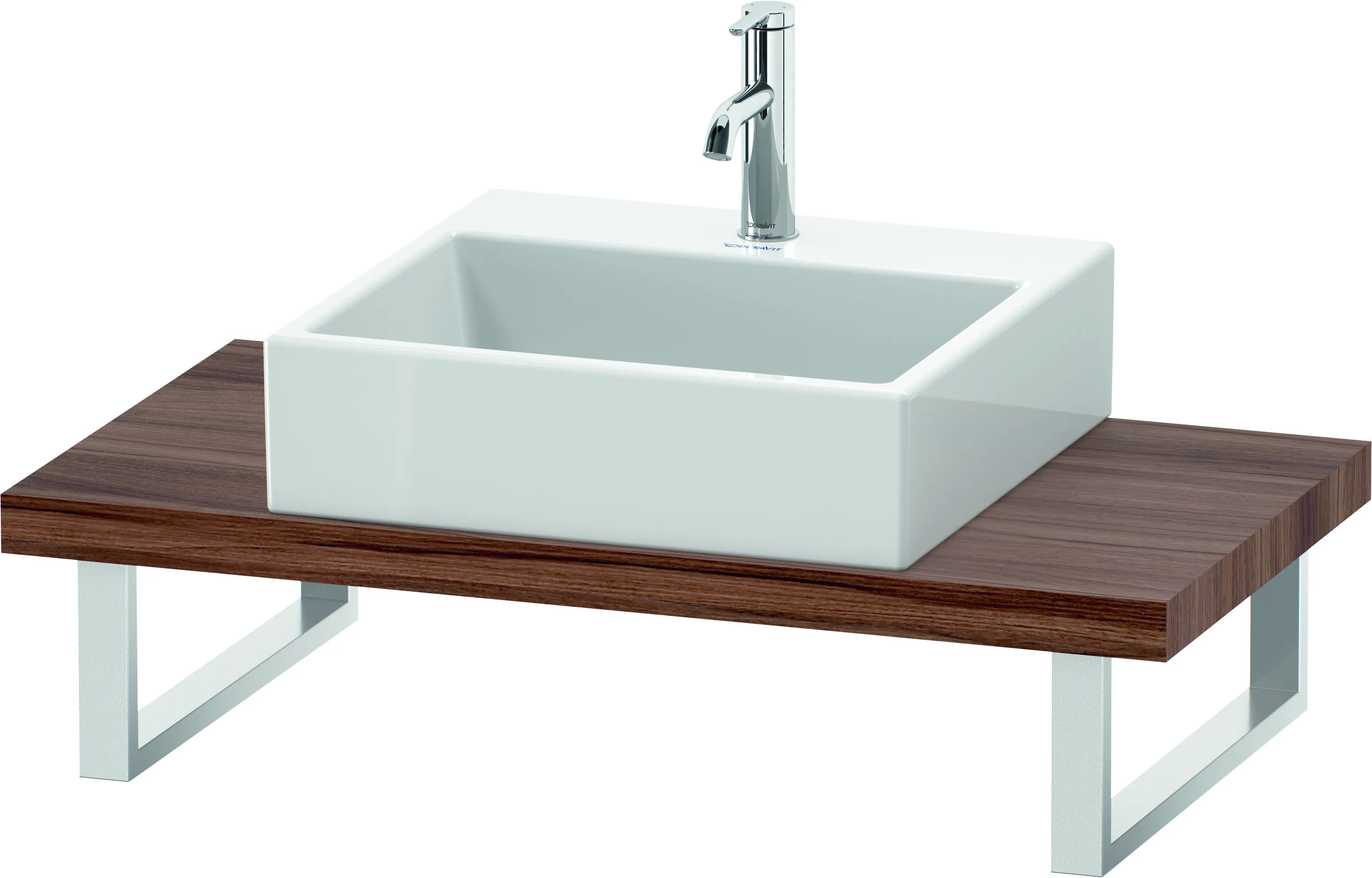 Duravit Konsole „L-Cube“ in Nussbaum Natur Duravit Konsole „L-Cube“ in Nussbaum Natur